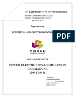 Power Electronics Lab Manual (2012-2013)