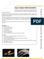 Tamper Proof Locking LC Duplex Cable Assemblies