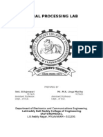 Signal Processing Lab: Department of Electronics and Communications Engineering