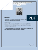 "Traveling Through Time: Traveling The Underground Railroad With Harriet Tubman!" Unit Test