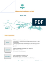 1Q08 Results Conference Call