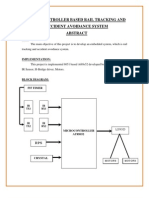 Microcontroller Based Rail Tracking and Accident Avoidance System