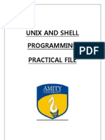 Unix and Shell Programming Practical File