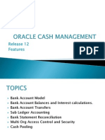 New Features in R12 Oracle Cash Management