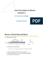 Finite Element Formulation For Beams