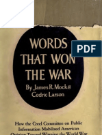 James Mock - Words That Won The War - The Story of The Committee of Public Information