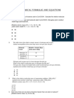 Topic 3 Chemical Formulae and Equation