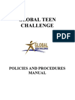 Global Teen Challenge: Policies and Procedures Manual