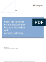 SWIFT FIN Payment Format Guide For European Accts