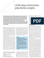 Management of The Deep Carious Lesion and The Vital Pulp Dentine Complex