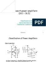 Class A Power Amplifiers