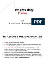 4th Lecture On Nerve Physiology by Dr. Roomi