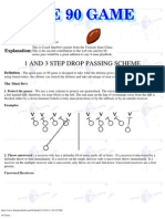 1 and 3 Step Drop Passing Scheme: Coach: Position: School: Explanation