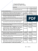 Procedural Skills Instruction Arterial Blood Gas (ABG) Checklist