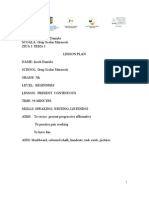 Lesson Plan Present Continuous-M - 2