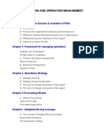 Production and Operation Management