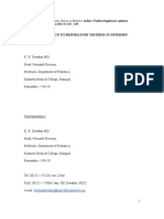 Clinical Approach To Respiratory Distress in Newborn