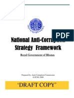 National Anti-Corruption Strategy Framework: Royal Government of Bhutan