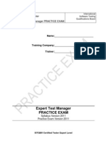 Istqb Ctel Test Manager Sample Exam Paper v2011 Release Version