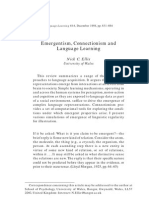 Ellis - Emergentism, Connectionism and Language Learning