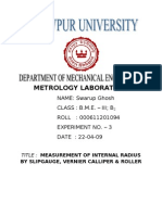 Measurement of Internal Radius by A Slip Gauge 3