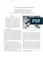 Control of A Quadcopter Robot