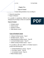 Chapter Two - Types of Cement