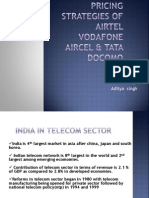 Pricing Strategies of Airtel Vodafone Aircel & Tata