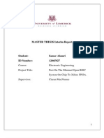 MASTER THESIS Interim Report