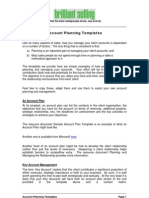 Account Planning Templates