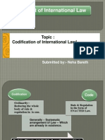 Codification of International Law!