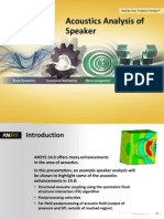 ANSYS 14 Structural Mechanics Acoustics Analysis Speaker