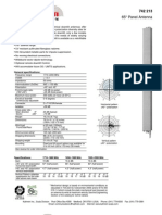 65° Panel Antenna: General Specifications