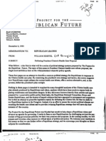 William Kristol's 1993 Memo - Defeating President Clinton's Health Care Proposal