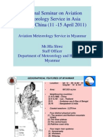 Aviation Meteorology Service in Myanmar