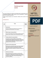 Nptel: Geosynthetics and Reinforced Soil Structures - Video Course