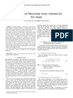 Circular Patch Microstrip Array Antenna