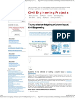 Thumb Rules For Designing A Column Layout - Civil Engineering - Civil Engineering Projects