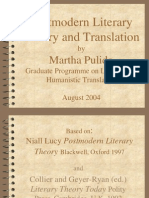 Postmodern Literary Theory and Translation by MarthaPulido