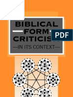 Buss - Biblical Form Criticism in Its Context (1999)