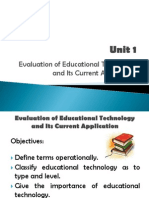 Evaluation of Educational Technologies and Its Current Approaches