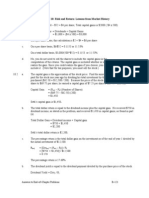 Chapter 10: Risk and Return: Lessons From Market History: Answers To End-of-Chapter Problems B-121