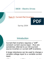 ECE 8830 - Electric Drives: Topic 9: Current-Fed Inverters