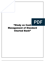 Project Report On Cash Management of Standard Charted Bank