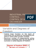 Instrumentation and Control of Heat Exchanger