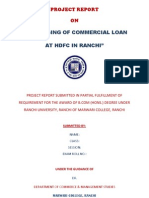 Project Report HDFC Loan