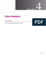 Case Analysis: 13. Analyzing Strategic Management Cases