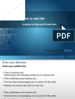 Blue Screen PPT Templates