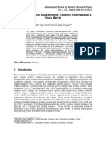 Trading Volume and Stock Returns: Evidence From Pakistan's Stock Market