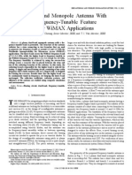 Dual-Band Monopole Antenna With Frequency-Tunable Feature For Wimax Applications